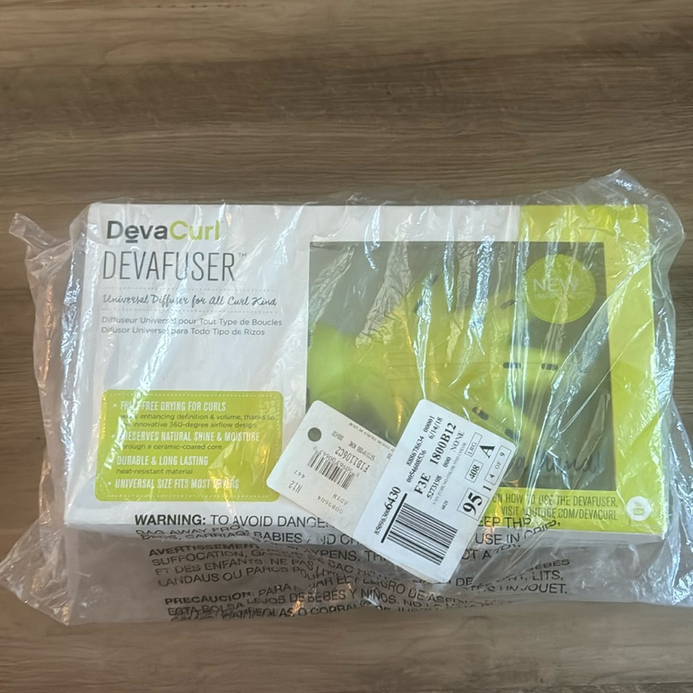 NIB DevaCurl DevaFuser Diffuser Universal For All Curl Kind